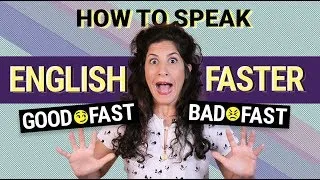 How to speak English FASTER  (without sounding unclear) 💫| Fast speech in American English