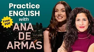Shadowing English Practice with Ana de Armas (SNL monologue + script)