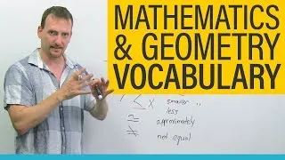 MATH & GEOMETRY Vocabulary and Terminology in English