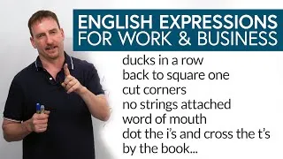 12 Common English Expressions for Work