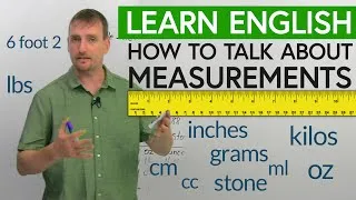 REAL ENGLISH: Talking about measurements: cm, m, km, ', 
