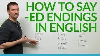 How to say -ed endings in English