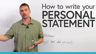 How to write a PERSONAL STATEMENT for university or college
