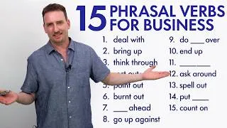 15 PHRASAL VERBS for Business and the Office