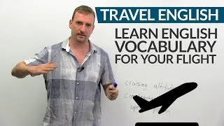 ✈ TRAVEL ENGLISH: Vocabulary & expressions for your flight ✈️