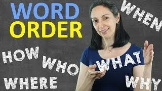Word order in English statements - Sentence Structure