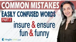 Fun or Funny? | Insure or Ensure? | Various or Varied? | English Vocabulary Lesson