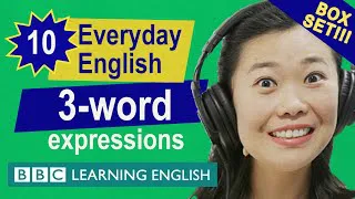 BOX SET: English vocabulary mega-class! Learn 10 three-word English expressions in just 23 minutes!