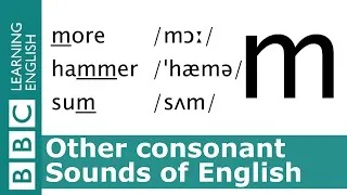 English Pronunciation 👄 Consonant - /m/ - 'hammer', 'mime' and 'more'