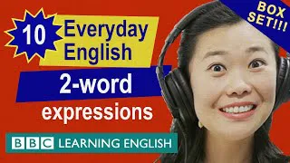 BOX SET: English vocabulary mega-class! Learn 10 two-word English expressions in just 27 minutes!