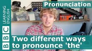 Pronunciation: Two different ways to pronounce the English word 'the'
