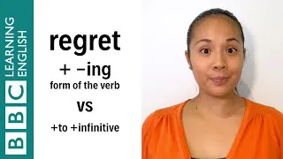 Regret +  ing or + to - English In A Minute