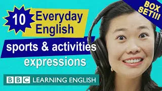 BOX SET: English vocabulary mega-class! Learn 10 English 'sports and activities' expressions!