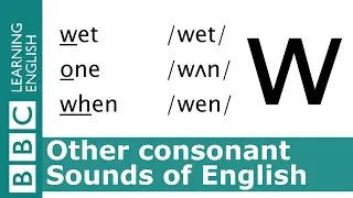 English Pronunciation 👄 Consonant - /w/ - 'wet', 'one' and 'when'