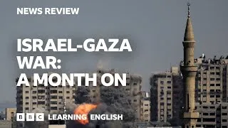 Israel-Gaza war: a month on: BBC News Review