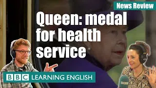 Queen gives medal to health service: BBC News Review