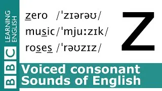 English Pronunciation 👄 Voiced Consonant - /z/ - 'zero', 'music' and 'roses'