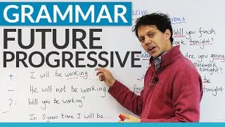 Learn to make plans with the FUTURE PROGRESSIVE tense
