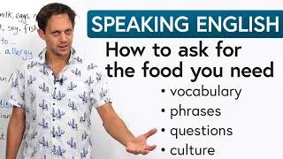 English for Ordering Food: Allergies, Vegan, Halal, Gluten-free...