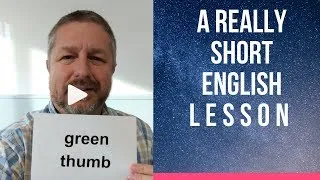 Meaning of GREEN THUMB and CAUGHT RED HANDED - A Really Short English Lesson with Subtitles