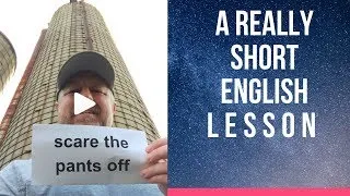 Meaning of SCARE THE PANTS OFF - A Really Short English Lesson with Subtitles