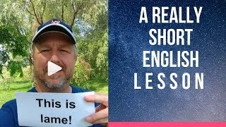 Meaning of THIS IS LAME! - A Really Short English Lesson with Subtitles