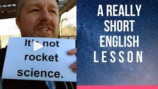 Meaning of IT'S NOT ROCKET SCIENCE - A Really Short English Lesson with Subtitles