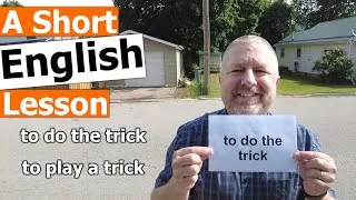 Learn the English Phrases TO DO THE TRICK and TO PLAY A TRICK