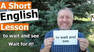 Learn the English Phrases WAIT AND SEE and WAIT FOR IT!