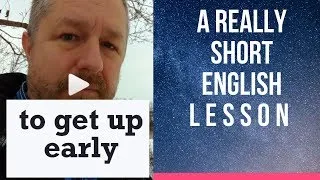 To Get Up Early - A Really Short English Lesson with Subtitles #shorts