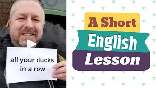 Meaning of ALL YOUR DUCKS IN A ROW - A Short English Lesson with Subtitles