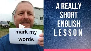 Meaning of MARK MY WORDS - A Really Short English Lesson with Subtitles #shorts