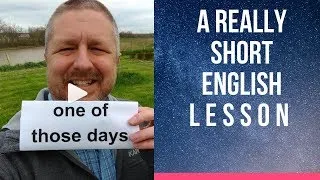 Meaning of ONE OF THOSE DAYS - A Really Short English Lesson with Subtitles