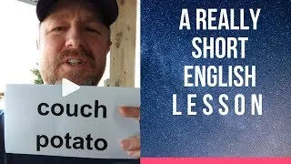 Meaning of COUCH POTATO - A Really Short English Lesson with Subtitles