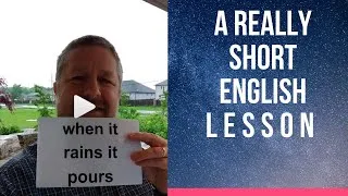 Meaning of WHEN IT RAINS IT POURS - A Really Short English Lesson with Subtitles #shorts