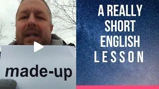 Meaning of MADE-UP - A Really Short English Lesson with Subtitles #shorts