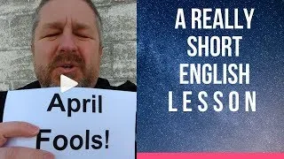 Meaning of APRIL FOOLS! - A Really Short English Lesson with Subtitles