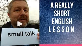 Meaning of SMALL TALK - A Really Short English Lesson with Subtitles