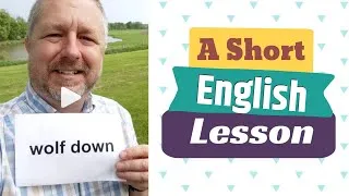 Learn the English Phrases WOLF DOWN and GO FOR SECONDS - A Short English Lesson with Subtitles