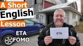 Learn the English Acronyms ETA and FOMO