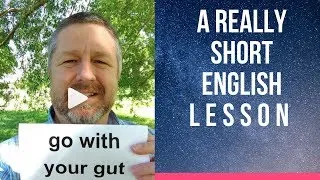 Meaning of GO WITH YOUR GUT - A Really Short English Lesson with Subtitles #shorts