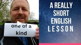 Meaning of ONE OF A KIND - A Really Short English Lesson with Subtitles