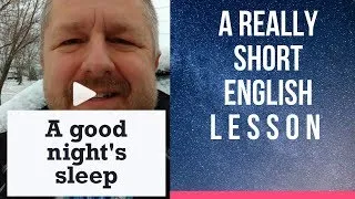A Good Night's Sleep - A Really Short English Lesson with Subtitles #shorts