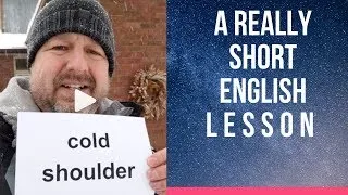 Meaning of COLD SHOULDER - A Really Short English Lesson with Subtitles