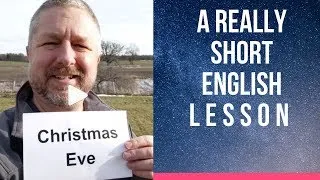 Meaning of CHRISTMAS EVE and LAST MINUTE SHOPPING - A Really Short English Lesson with Subtitles