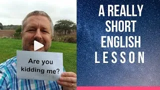 Meaning of ARE YOU KIDDING ME? - A Really Short English Lesson with Subtitles