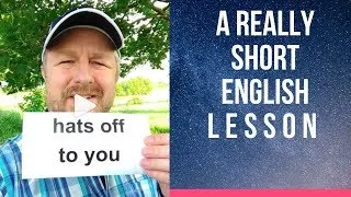Meaning of HATS OFF TO YOU - A Really Short English Lesson with Subtitles #shorts