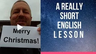 Merry Christmas! - A Really Short English Lesson with Subtitles
