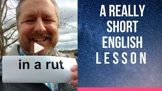 Meaning of IN A RUT - A Really Short English Lesson with Subtitles