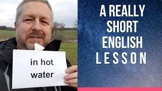 Meaning of IN HOT WATER and HOTHEAD - A Really Short English Lesson with Subtitles